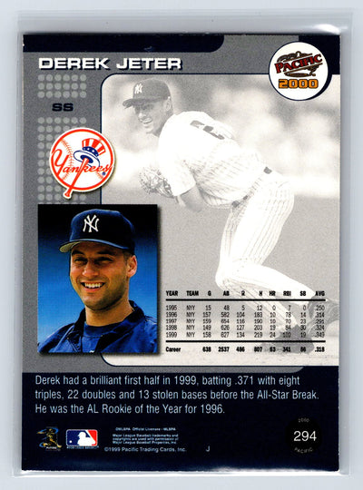 2000 Pacific #294 Derek Jeter Ruby