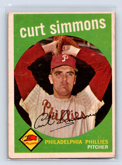 1959 Topps #382 Curt Simmons