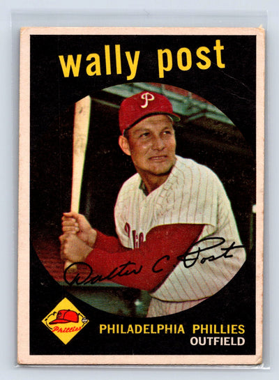 1959 Topps #398 Wally Post