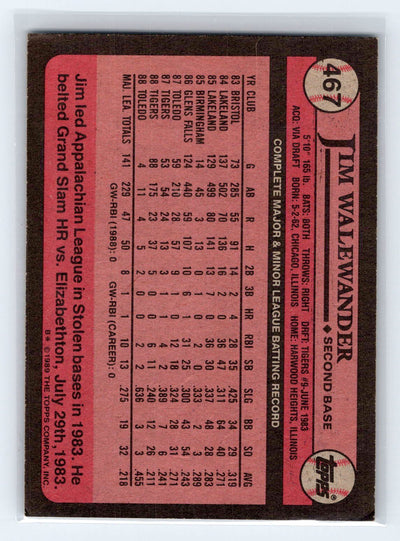 1989 Topps #467 Jim Walewander