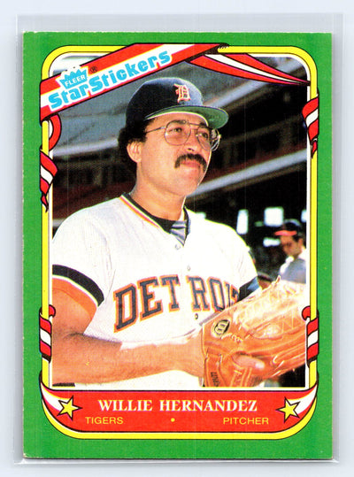 1987 Fleer Star Stickers #59 Willie Hernandez