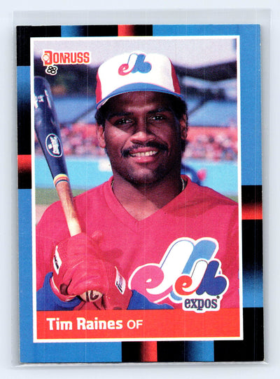 1988 Donruss #345b Tim Raines