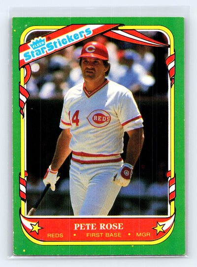 1987 Fleer Star Stickers #102 Pete Rose