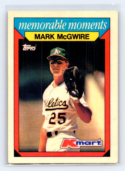 1988 Topps Kmart Memorable Moments #16 Mark McGwire