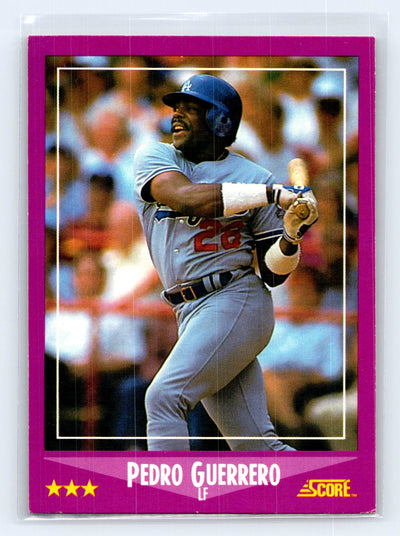 1988 Score #9 Pedro Guerrero