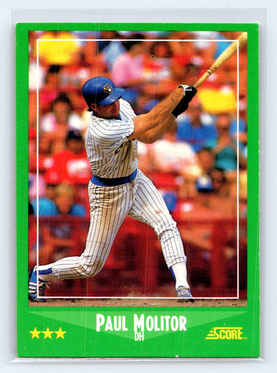 1988 Score #340 Paul Molitor