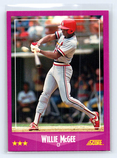 1988 Score #40 Willie McGee