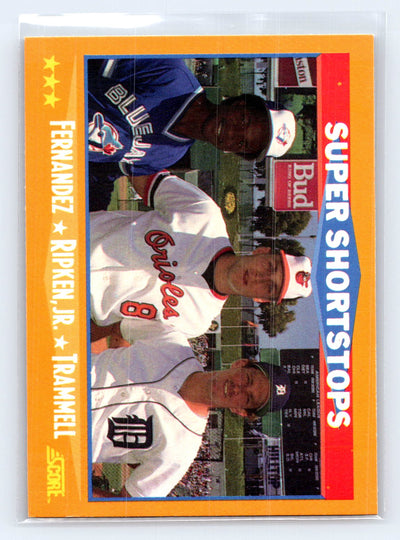 1988 Score #651 Tony Fernandez / Cal Ripken, Jr. / Alan Trammell