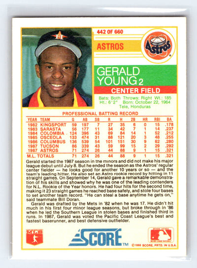 1988 Score #442 Gerald Young