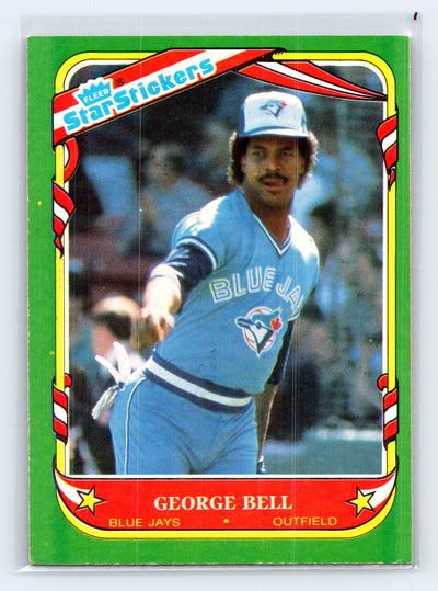 1987 Fleer Star Stickers #9 George Bell