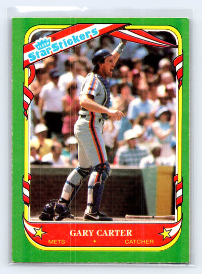 1987 Fleer Star Stickers #20 Gary Carter