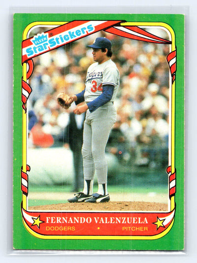 1987 Fleer Star Stickers #120 Fernando Valenzuela