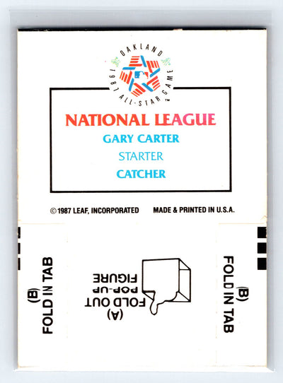 1988 Donruss All-Stars #NNO Gary Carter Pop-Ups