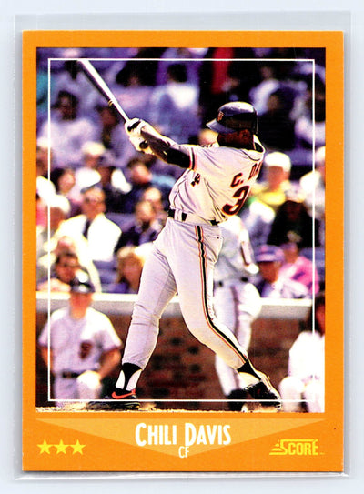 1988 Score #605 Chili Davis