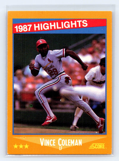 1988 Score #652 Vince Coleman