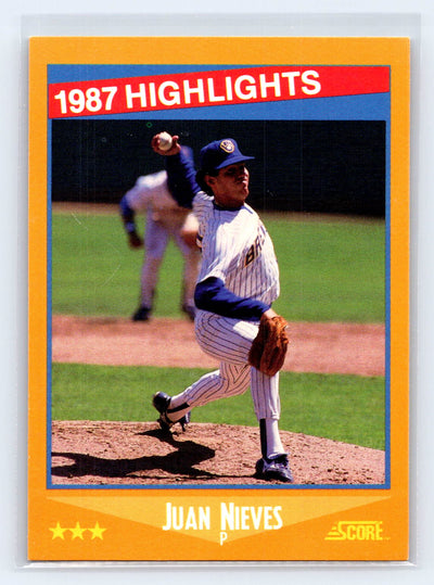 1988 Score #655 Juan Nieves