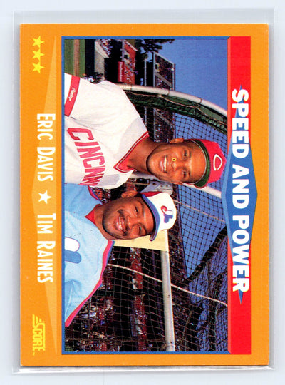 1988 Score #649 Eric Davis / Tim Raines