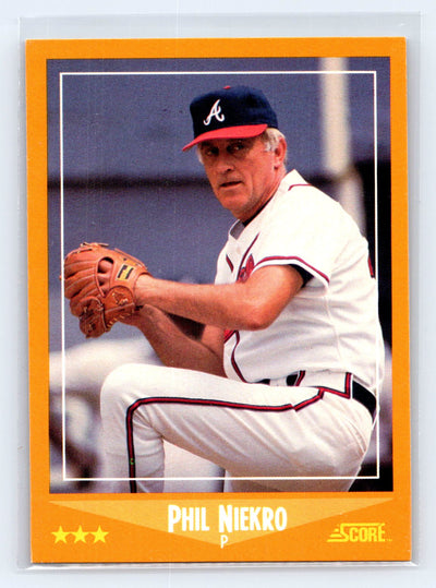 1988 Score #555 Phil Niekro