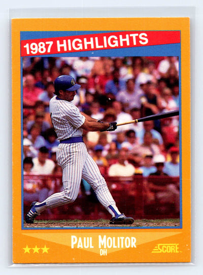 1988 Score #660 Paul Molitor