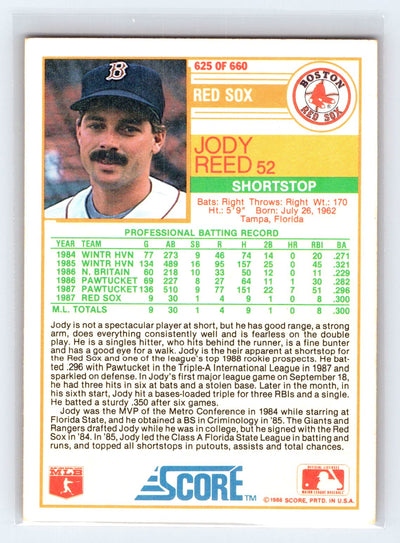 1988 Score #625 Jody Reed