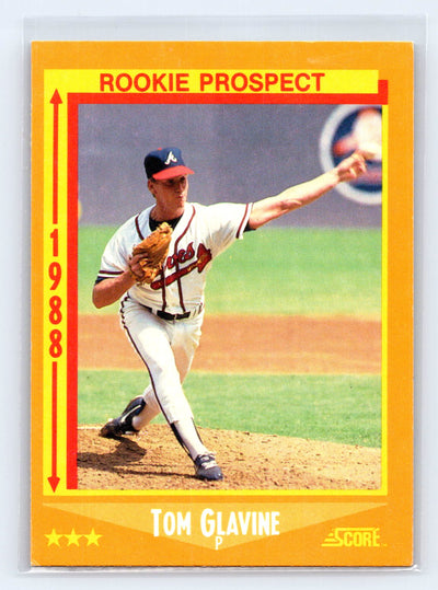 1988 Score #638 Tom Glavine