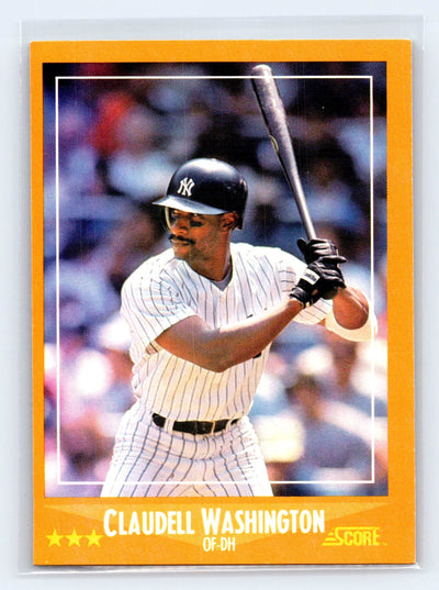 1988 Score #579 Claudell Washington