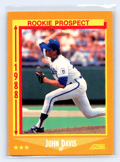 1988 Score #636 John Davis