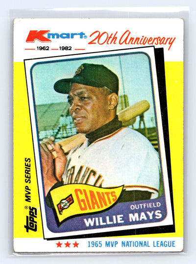 1982 Topps Kmart 20th Anniversary #8 Willie Mays