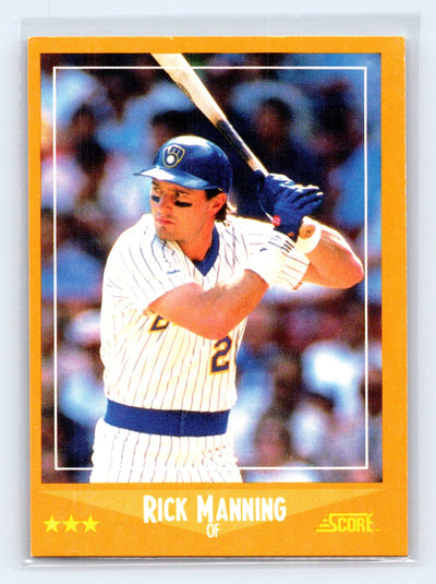 1988 Score #593 Rick Manning