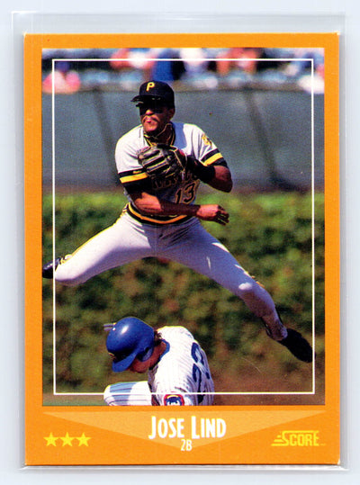 1988 Score #597 Jose Lind Glossy