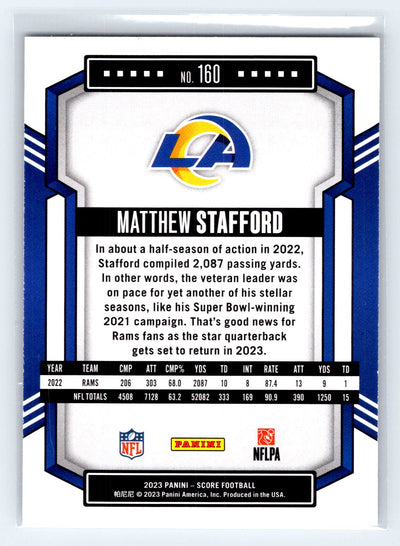 2023 Score #160 Matthew Stafford