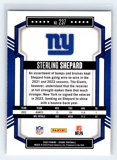 2023 Score #237 Sterling Shepard