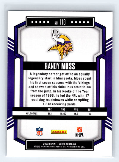 2023 Score #118 Randy Moss