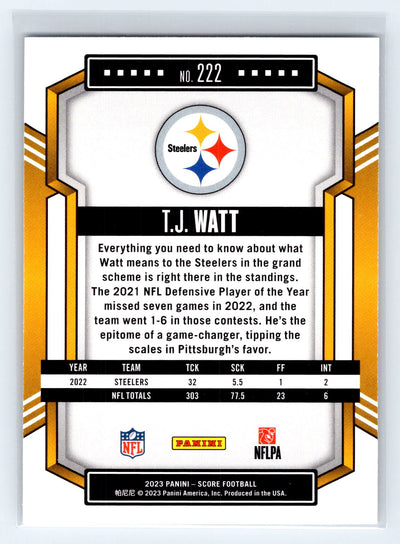 2023 Score #222 T.J. Watt