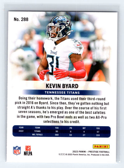 2023 Panini Prestige #288 Kevin Byard