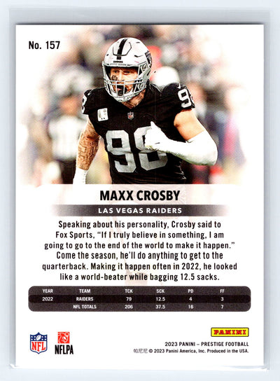 2023 Panini Prestige #157 Maxx Crosby