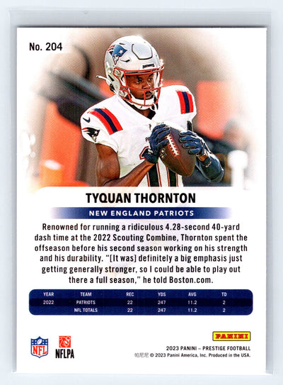 2023 Panini Prestige #204 Tyquan Thornton