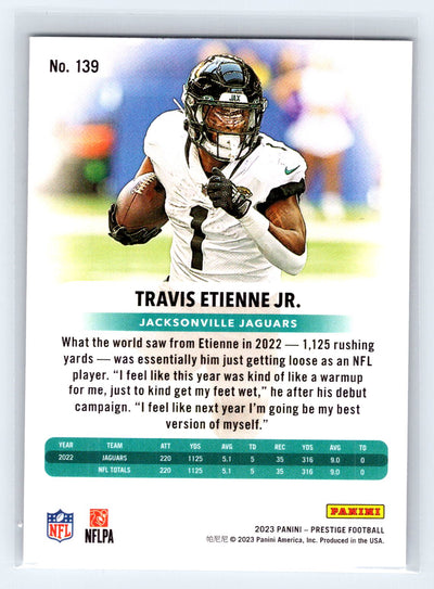 2023 Panini Prestige #139 Travis Etienne Jr.