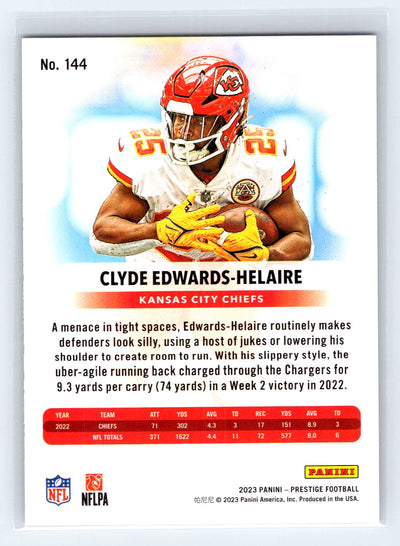 2023 Panini Prestige #144 Clyde Edwards-Helaire