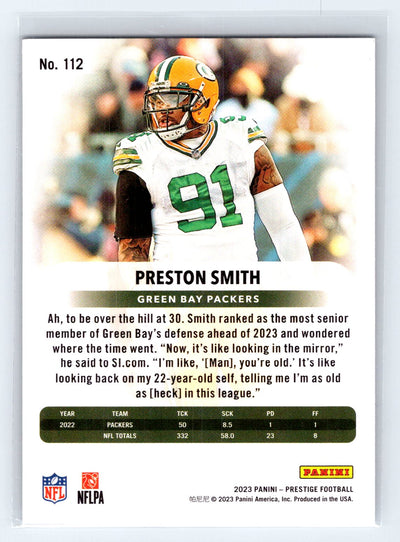 2023 Panini Prestige #112 Preston Smith