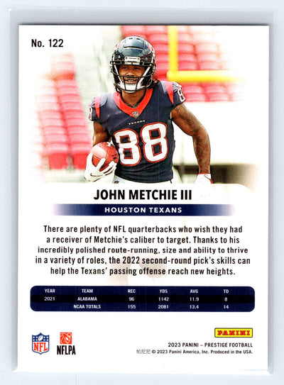 2023 Panini Prestige #122 John Metchie III