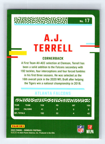 2023 Donruss #17 A.J. Terrell