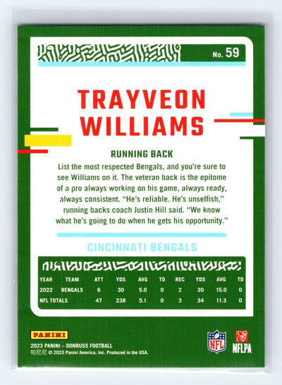 2023 Donruss #59 Trayveon Williams