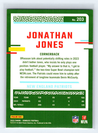 2023 Donruss #203 Jonathan Jones