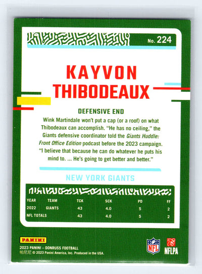 2023 Donruss #224 Kayvon Thibodeaux