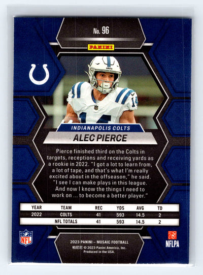 2023 Panini Mosaic #96 Alec Pierce