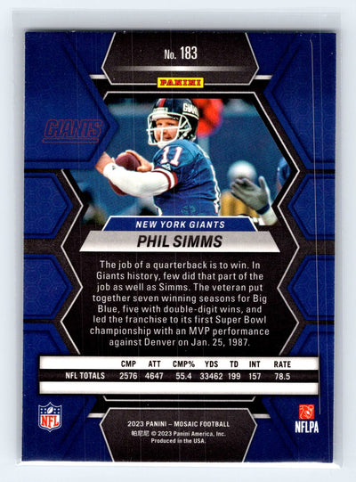 2023 Panini Mosaic #183 Phil Simms