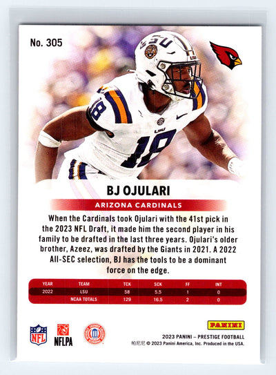 2023 Panini Prestige #305 BJ Ojulari