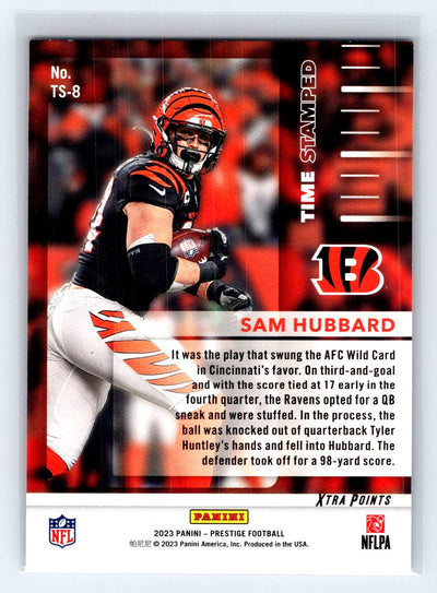 2023 Panini Prestige #TS-8 Sam Hubbard Time Stamped