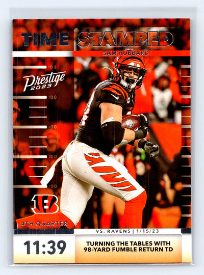 2023 Panini Prestige #TS-8 Sam Hubbard Time Stamped